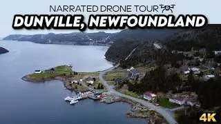 🌊 Discover Dunville, Newfoundland in 4K! 🏞️ Aerial Beauty & Coastal Charms! ✨