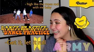 BTS (한글자막포함) 'Butter' DANCE PRACTICE REACTION!!! ( ＾◡＾)っ ♡