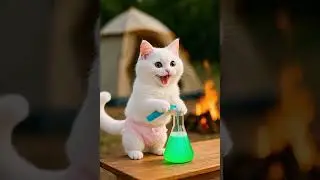 naughty kitten becomes a hero #animation #shots #kucinglucu #cat #foryou