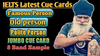 Describe A Famous Person That You Are Interested In || Jumbo Cue Card || 8 Band Sample