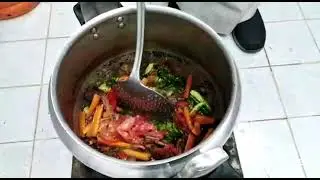 Evening and cooking Kabsa camel hashish meatسهرة وطبخ كبسة لحم حاشي