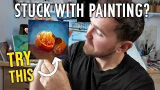Art Vlog- Keep Painting fun! Simple Acrylic Painting Timelapse