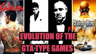 EVOLUTION OF THE GTA TYPE GAMES IN CHRONOLOGIC ORDER 2002 - 2022 (36 GAMES)