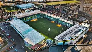Franklin Gardens - Northampton Saints rugby Drone Footage 4K DJI Mini 3