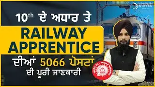 Railway Apprentice Recruitment 2024 on 10th Basis | railway jobs notifications