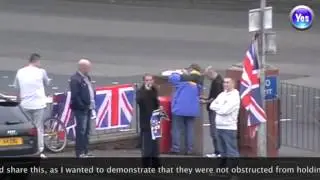 Unionist Protest at Socilaists for an Independent Scotland (Bathgate)