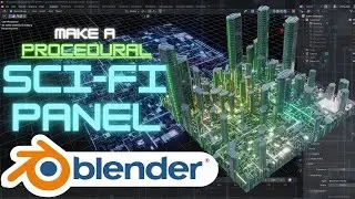 Create a Procedural Sci-Fi City Texture in Blender 5.0