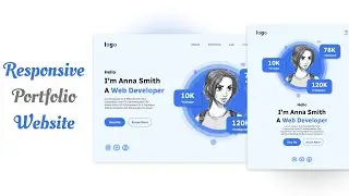 How To Create Responsive Portfolio Website With (html - css - js)