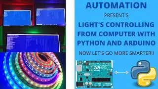 RGB LIGHT'S CONTROLLING FROM COMPUTER WITH PYTHON AND ARDUINO