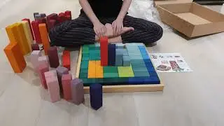 Unboxing the Grimm's Large Stepped Pyramid (giant wooden blocks for open-ended play)