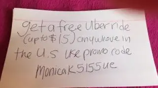 Uber free ride promo code! [up to $15]