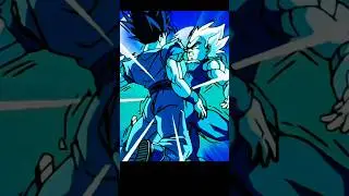 Goku & Vegeta fuse using Potara Earrings #dragonballz #vegito #anime