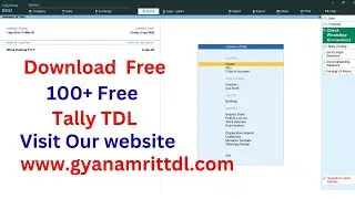 Download free 100+ tally tdl @GYANAMRIT