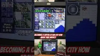 Becoming a Capital in Sim City on the Snes. #snes #simcity #reteog #retrogaming