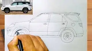 How To draw Toyota Fortuner part~1 || Easy Tutorial || #artdream #fortuner #drawingtutorial
