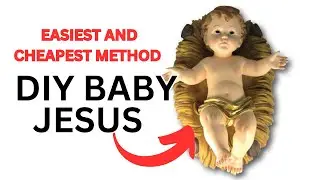 DIY Baby Jesus/How To Make Wall Putty Clay/Easy Christmas  Craft Tutorial/wallputtyclay craft/PART 1