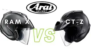 Arai CT-Z vs Ram X Touring Open Face Motorcycle Helmet