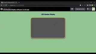 LED Number Display with JavaScript