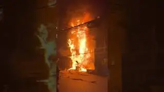 Allah Rohom Koro 😢Fire breaks out in building housing Kacchi Bhai restaurant at Bailey Road.