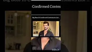 Big boss 16 confirmed contestants