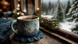 Уютная зимняя кофейная музыка | Расслабляющий джаз для утренней учебы и атмосферы