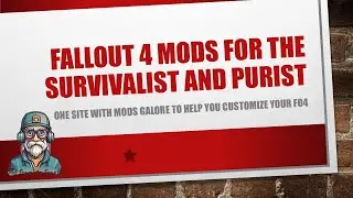 LORE FRIENDLY FALLOUT 4 MODS FOR QoL and Survival mode!