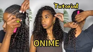 ONIME Feather Crochet Hair Extension Kinky Curly Human Hair Extensions