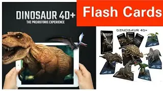 DINOSAUR 4D+ Flashcards Augmented Reality Octagon Studios cards at KidzBuyI Prehistoric experience