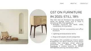GST on Insaraf Furniture Remains 18% What It Means for Buyers This Festive Season