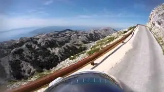 Sveti Jure (Chorwacja) - wjazd motocyklem (driving motorbike)