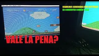 Scanlines generated by GENS+ plus RCA and RGB converter software