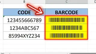 Как создать штрихкоды в Excel (за 2 минуты)