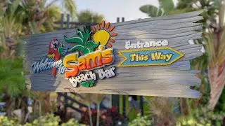 Sam&rsquo;s Beach Bar - Hudson Florida - Lugares para conhecer na Fl&oacute;rida #beachbar #florida