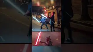 ANAKIN VS AHSOKA SIDE BY SIDE #starwars #lightsaber #anakinskywalker #ahsoka #lightsaberduel