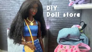 DIY Tiny store Dollhouse For Barbie | doll store Doll Room