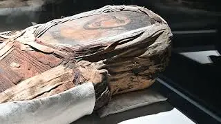 Egyptian mummy Portrait coffin - Graeco-Roman Museum Alexandria