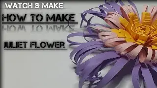 how to make Juliet flower🌼|paper art❤|watch&make