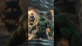 Hulk vs Sea Pirates ⚔️ Ocean Port Under Attack  #youtubeshorts #vira #hulk #aihulk #trendingshortsl