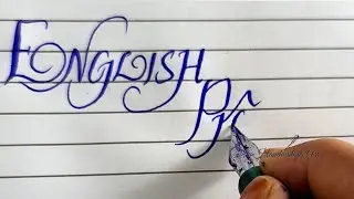 How to write English project work in Calligraphy style|writing|English handwriting|Handwriting Art