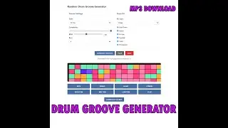 Royalty free Drum groove beat generator
