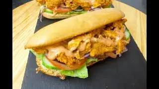 Spicy Chicken Subway Sandwich at Home | Easy Subway-Style Recipe in Urdu/Hindi!