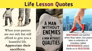 Life Lesson Quotes |Daily Life Inspirational Quotes about Positivity| Motivational Quotes in English