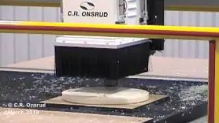 Cast Nylon Wheel machined on a C.R. Onsrud CNC Router