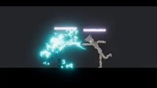 Kafka hibino vs Kaiju no 9 in people playgrou