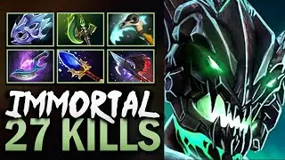 Outworld Destroyer Gameplay with 27 Kills and Arcane - Road to Dota 2 7.40