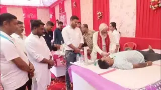 Blood Donation Camp Panda Khaijakkha 5 Khoyerpur MLA Ratan Chakraborty