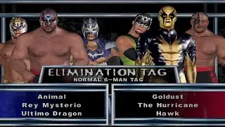 WWE SD! HCTP: Elimination Tag - Animal, Rey Mysterio & Ultimo Dragon vs Goldust, Hurricane & Hawk!