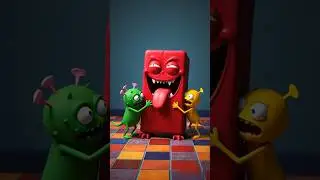 monster  character Lick's Candies👹🤖 #animationfun #sweetmonster #foryou