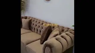 Sofa Chesterfield / Jaguar Kancing Classic Modern 2 Seat Suede Bludru