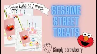Easy Elmo Party Treats ( Sesame Street Rice Krispies & Oreos)